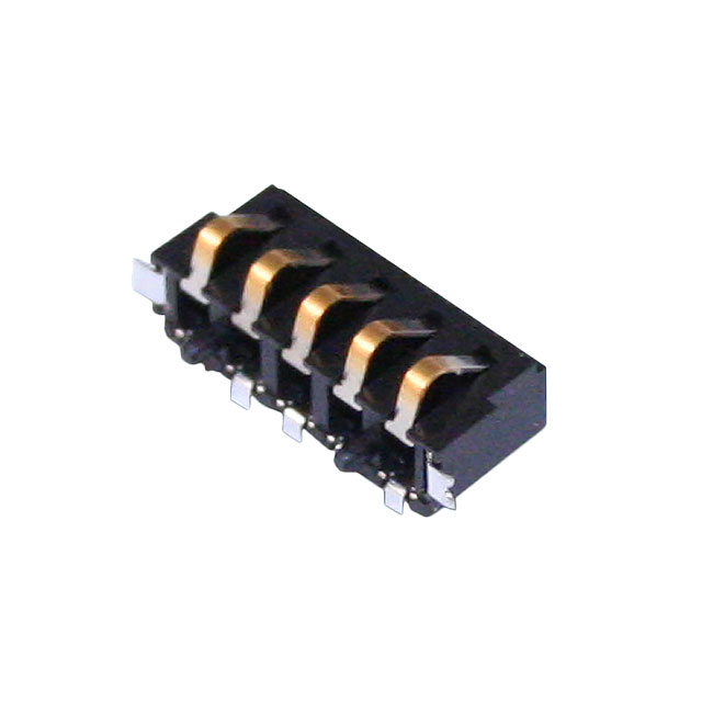 CONN SPRING BATTERY 5POS R/A SMD
