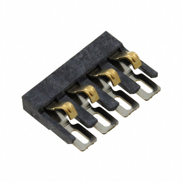 CONN SPRING BATTERY 4POS SMD