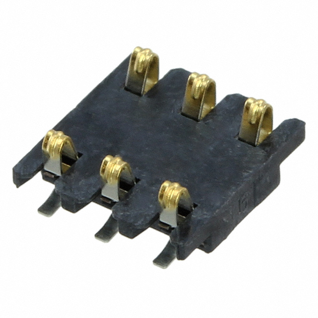 CONN SPRING BATTERY 6POS SMD
