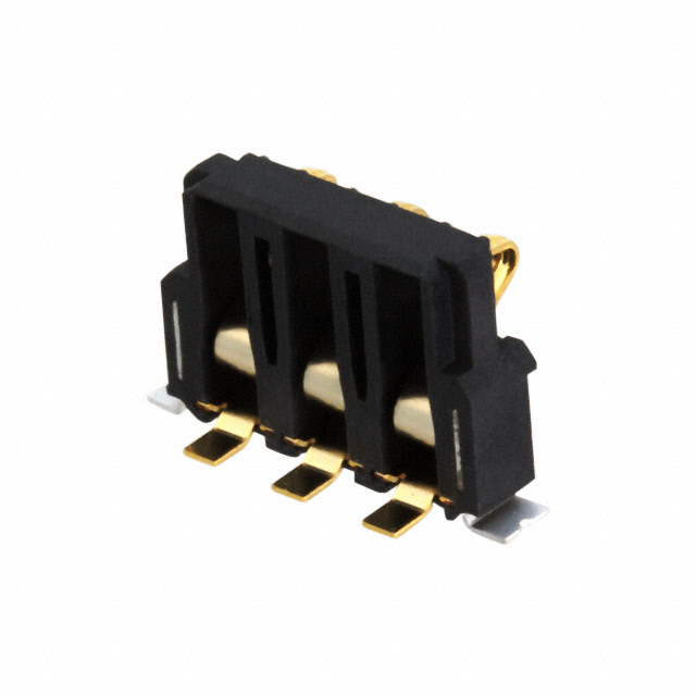 CONN SPRING BATTERY 3POS R/A SMD