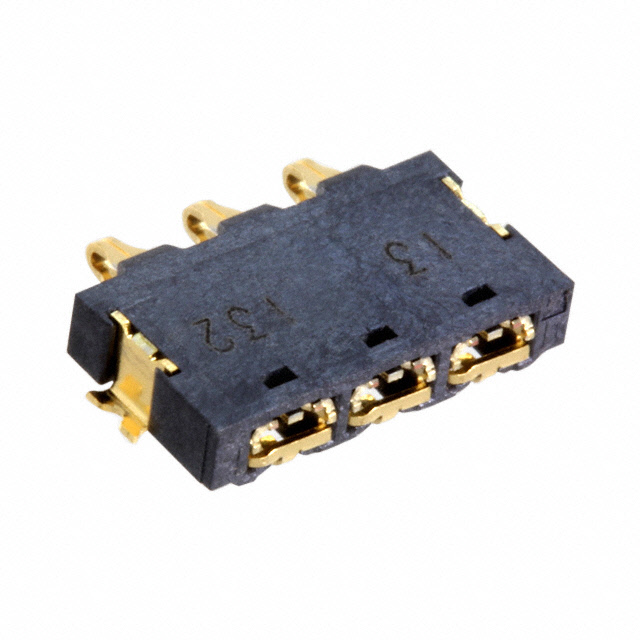 CONN SPRING BATTERY 3POS R/A SMD