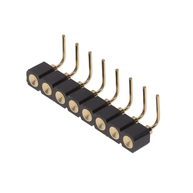 CONN SPRING TARGET 8POS R/A PCB