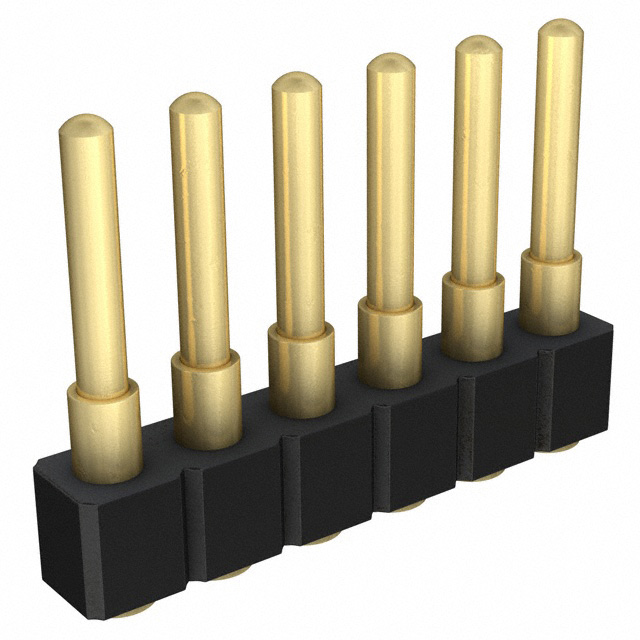 CONN SPRING PISTON 6POS SMD