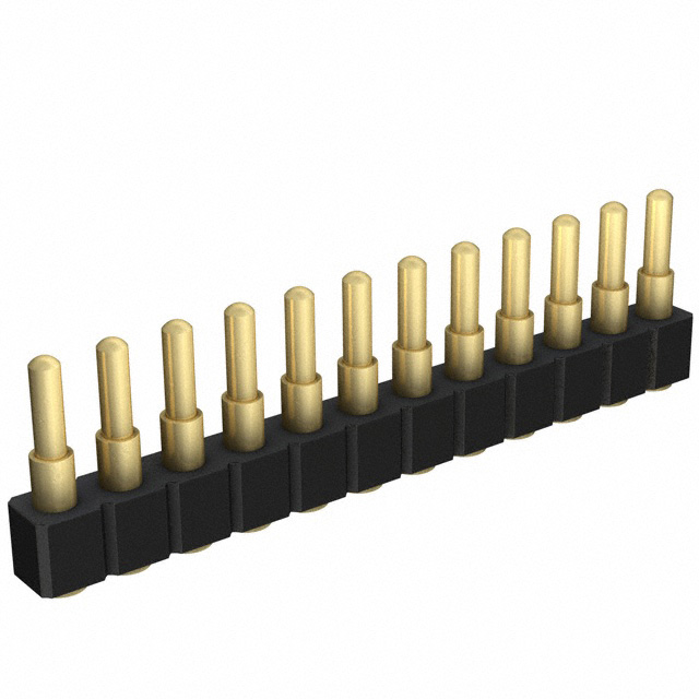CONN SPRING PISTON 12POS SMD