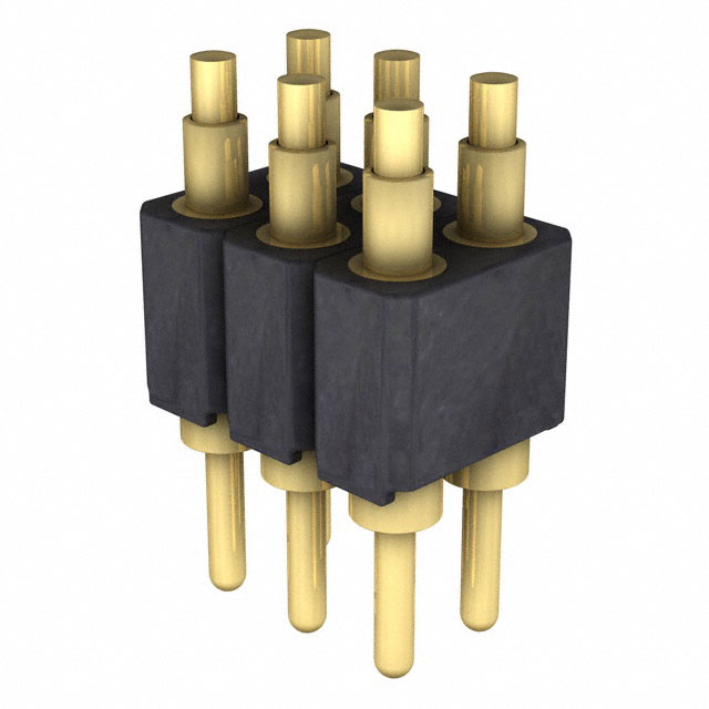 CONN SPRING PISTON 6POS PCB