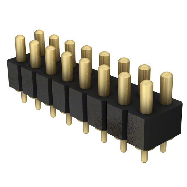 CONN SPRING PISTON 16POS PCB