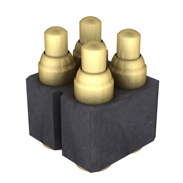 CONN SPRING PISTON 4POS SMD
