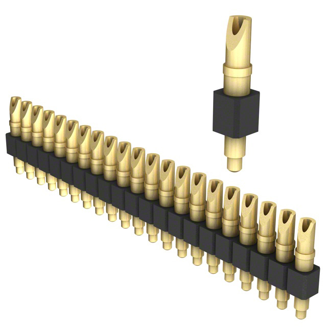 CONN SPRING PISTON 21POS SLD PCB