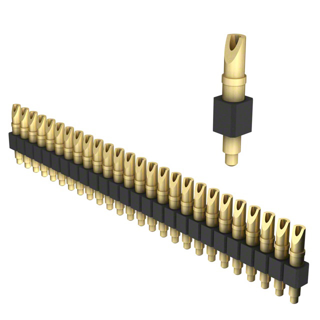 CONN SPRING PISTON 26POS SLD PCB
