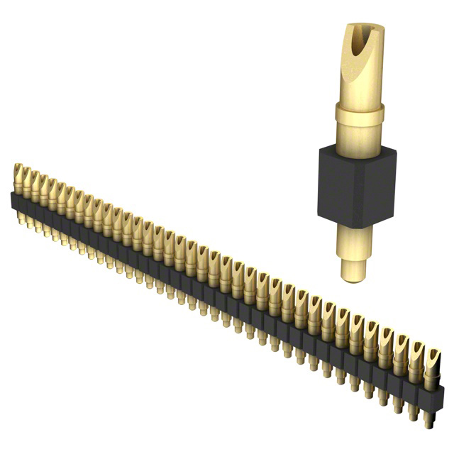 CONN SPRING PISTON 37POS SLD PCB