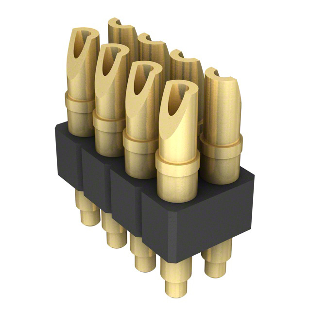 CONN SPRING PISTON 8POS SLD PCB