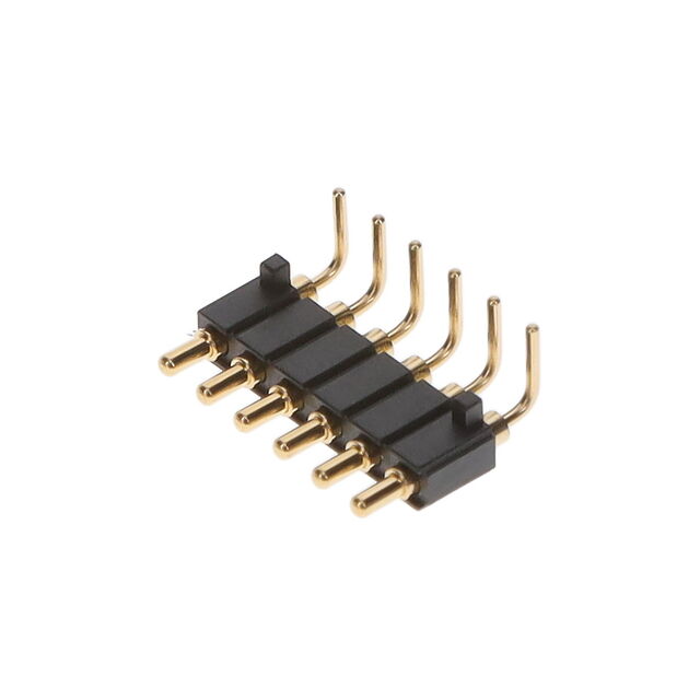 CONN SPRING PISTON 6POS R/A PCB