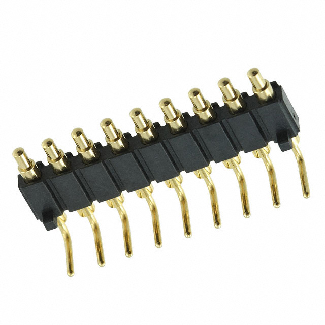 CONN SPRING PISTON 9POS R/A PCB