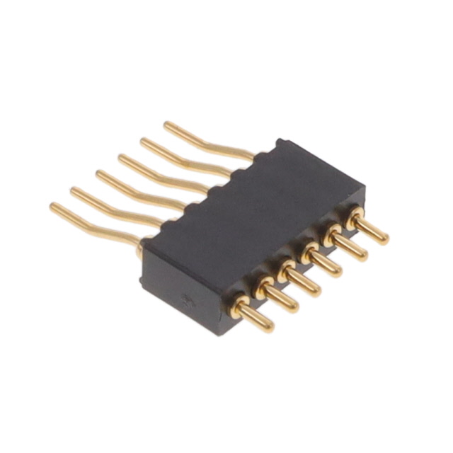 CONN SPRING PISTON 6POS R/A SMD