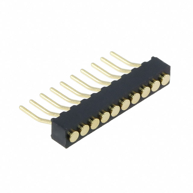 CONN SPRING TARGET 10POS R/A SMD