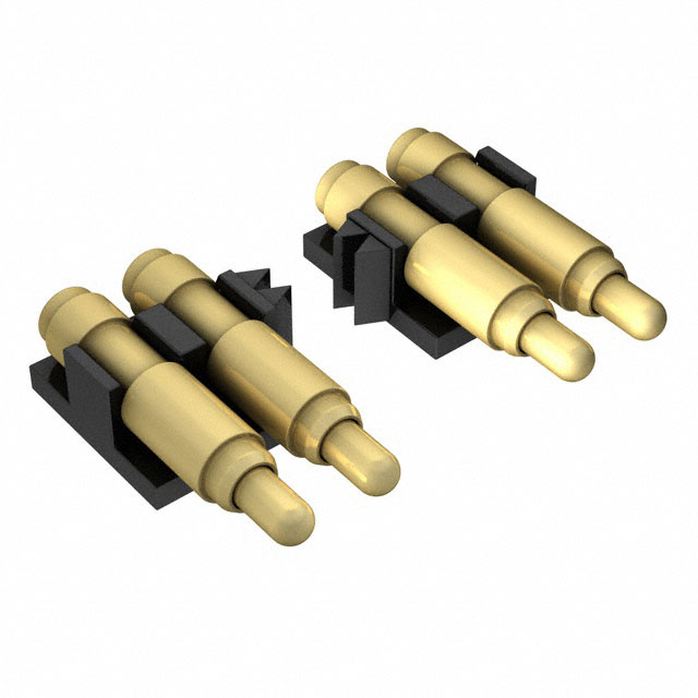 CONN SPRING PISTON 9POS R/A SMD