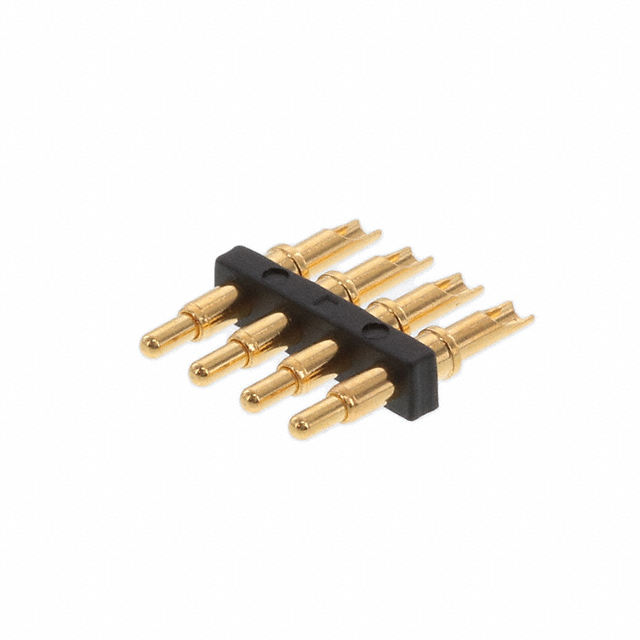CONN SPRING PISTON 4POS SLD PCB