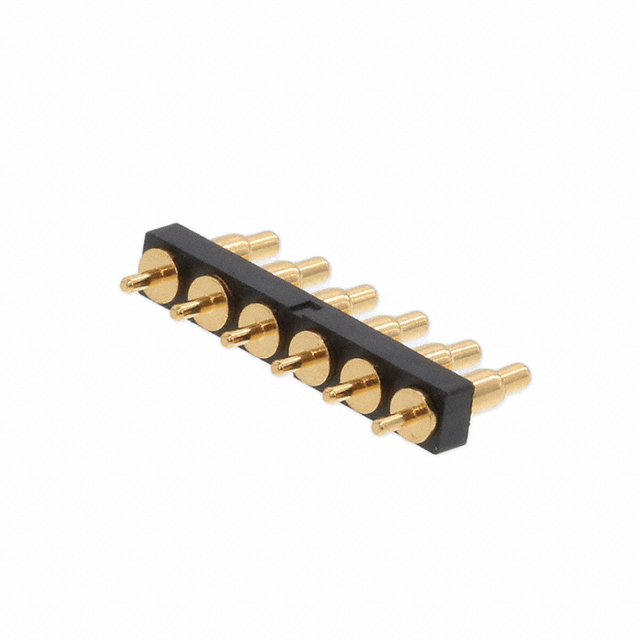 CONN SPRING PISTON 6POS PCB