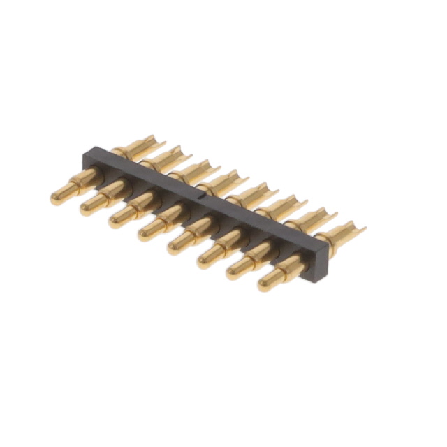 CONN SPRING PISTON 8POS SLD PCB