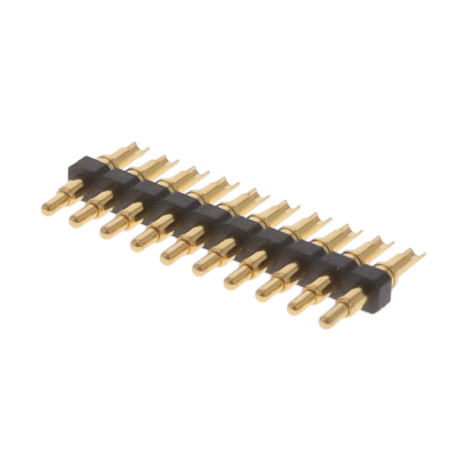 CONN SPRING PISTON 10POS SLD PCB