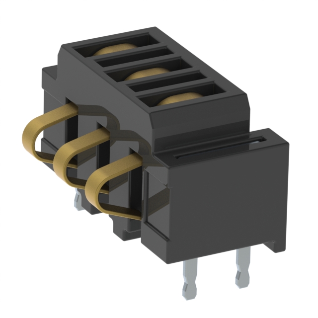 CONN SPRING MOD 3POS R/A SMD