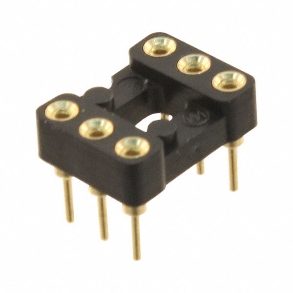 CONN IC DIP SOCKET 6POS GOLD