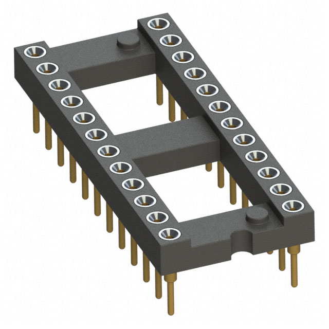 CONN IC DIP SOCKET 24POS GOLD