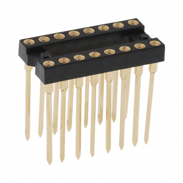 CONN IC DIP SOCKET 16POS GOLD