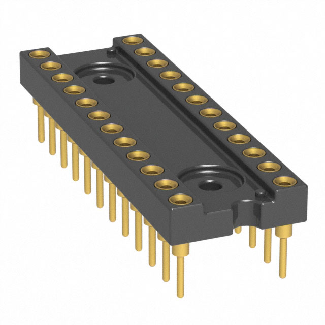 CONN IC DIP SOCKET 24POS GOLD
