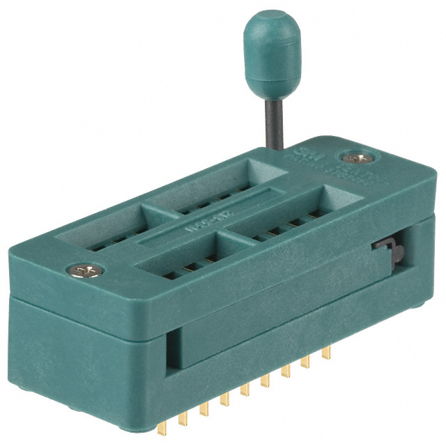 CONN IC DIP SOCKET ZIF 18POS GLD