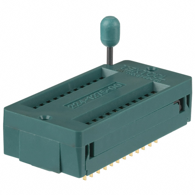 CONN IC DIP SOCKET ZIF 24POS GLD