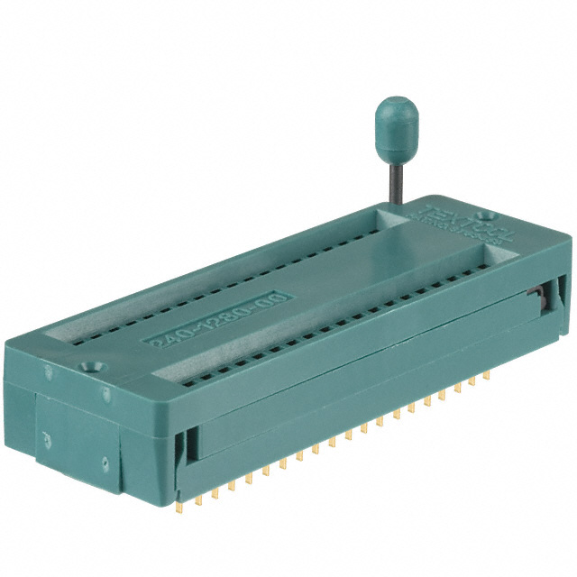 CONN IC DIP SOCKET ZIF 40POS GLD