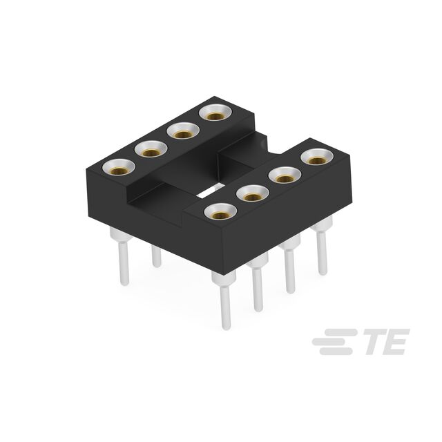 DIP IC SOCKET 8P,GOLD FLASH