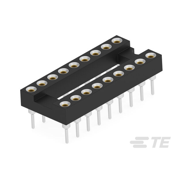 DIP IC SOCKET 18P,GOLD FLASH