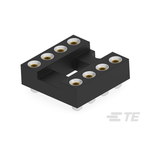 DIP IC SOCKET 8P,GOLD FLASH-SMD