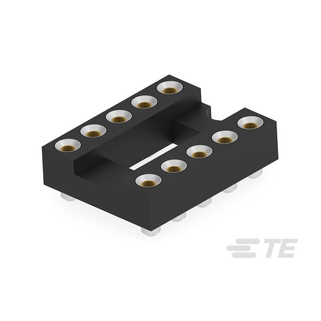 DIP IC SOCKET 10P,GOLD FLASH-SMD