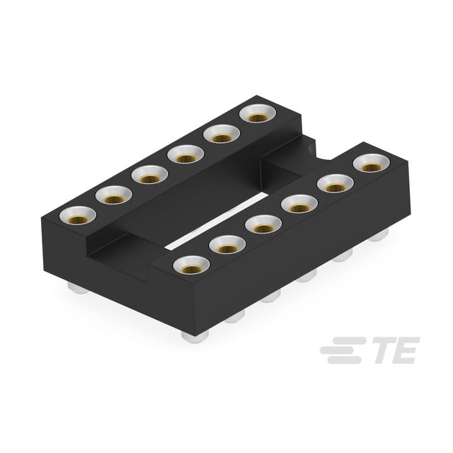 DIP IC SOCKET 12P,GOLD FLASH-SMD