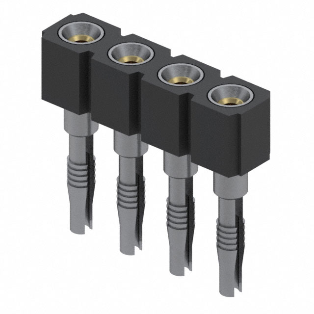 CONN SOCKET SIP 4POS GOLD