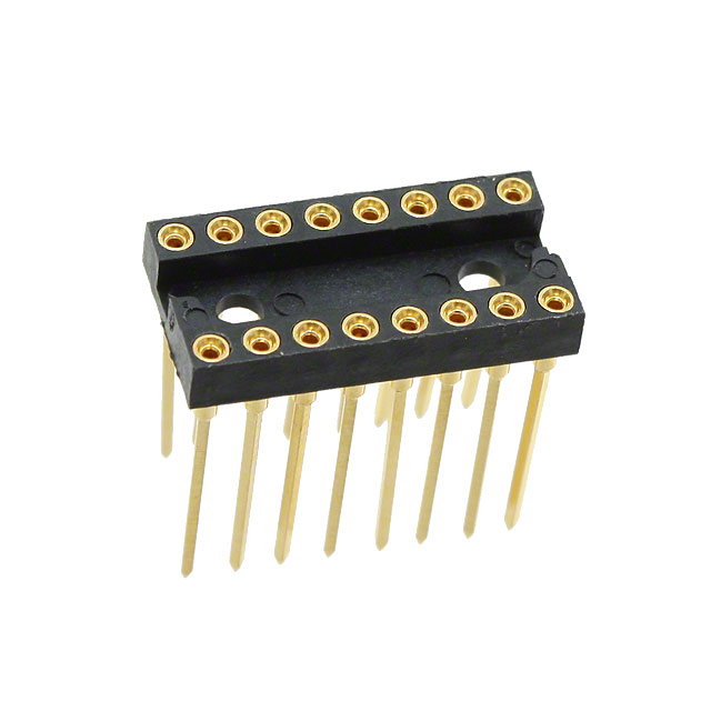 CONN IC DIP SOCKET 16POS GOLD