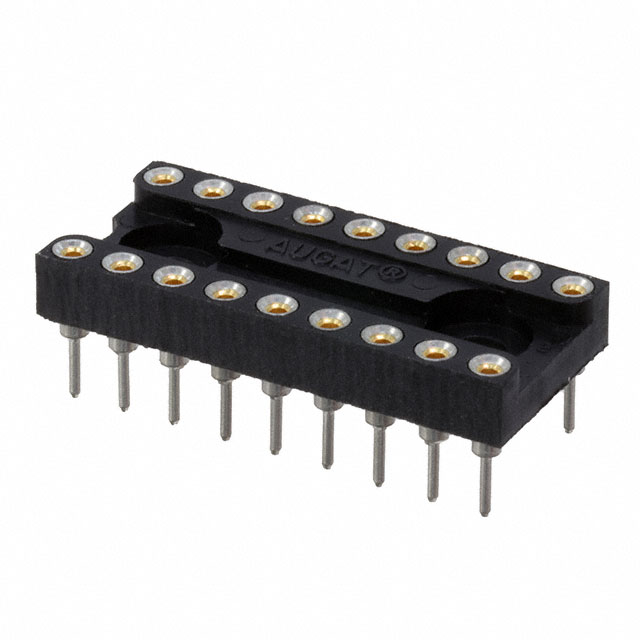 CONN IC DIP SOCKET 18POS GOLD