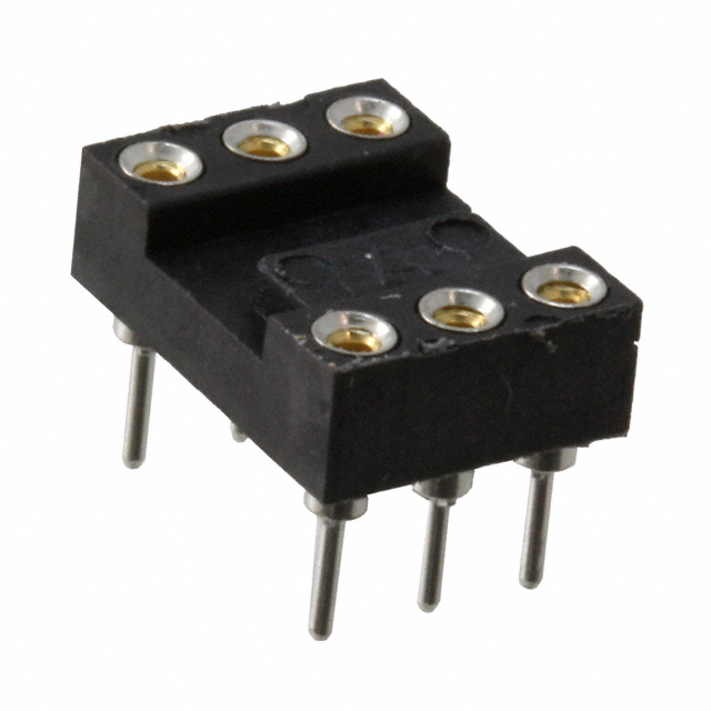 CONN IC DIP SOCKET 6POS GOLD