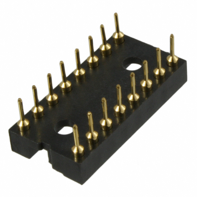 CONN IC DIP SOCKET 16POS GOLD