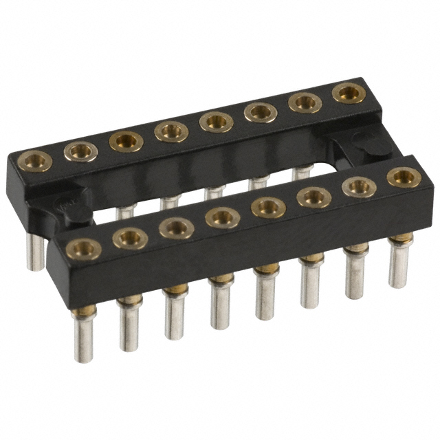 CONN IC DIP SOCKET 16POS GOLD