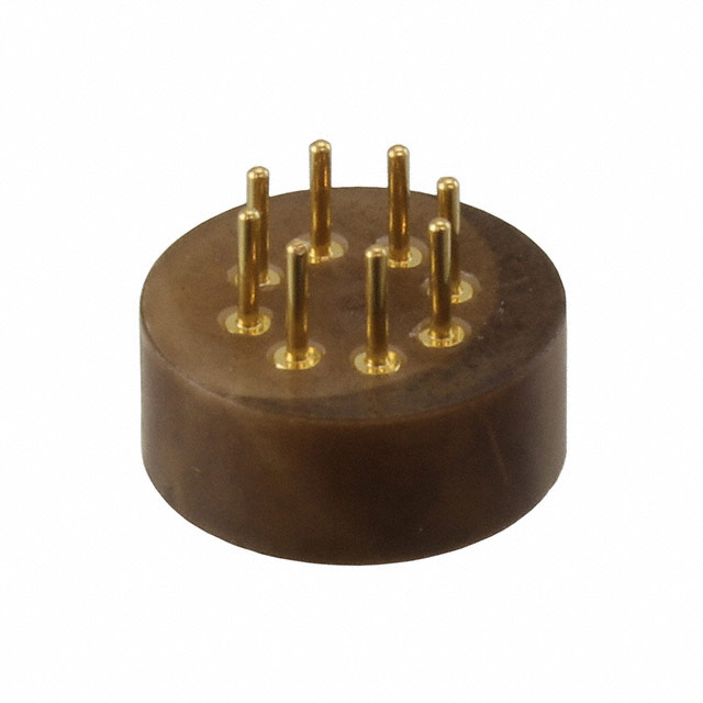 CONN TRANSIST TO-5 8POS GOLD