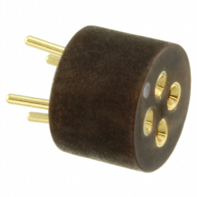 CONN TRANSIST TO-5 4POS GOLD