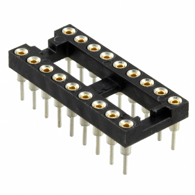 CONN IC DIP SOCKET 18POS GOLD