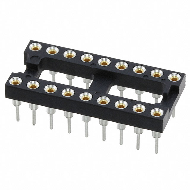CONN IC DIP SOCKET 18POS GOLD