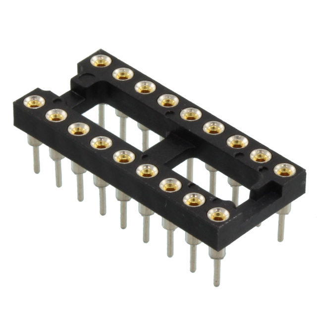 CONN IC DIP SOCKET 18POS GOLD
