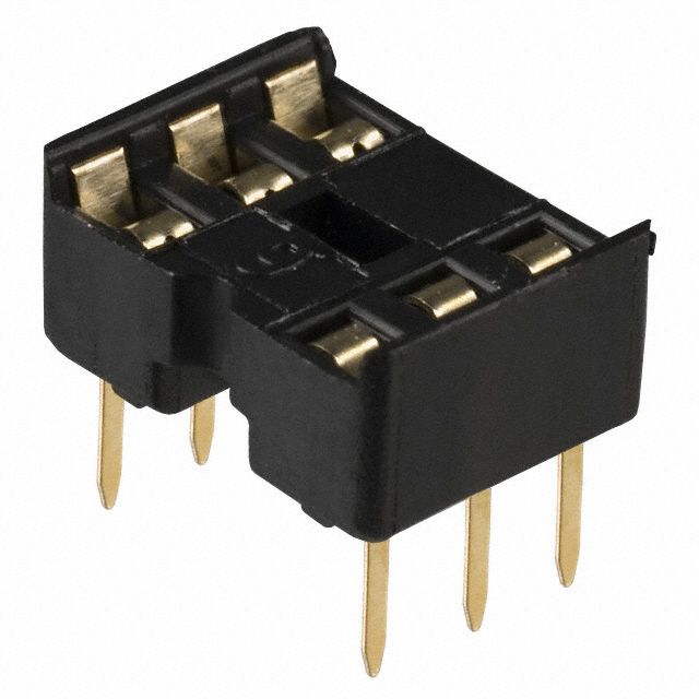 CONN IC DIP SOCKET 6POS GOLD