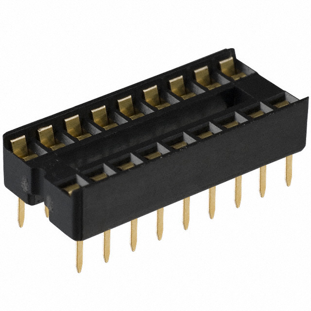 CONN IC DIP SOCKET 18POS GOLD